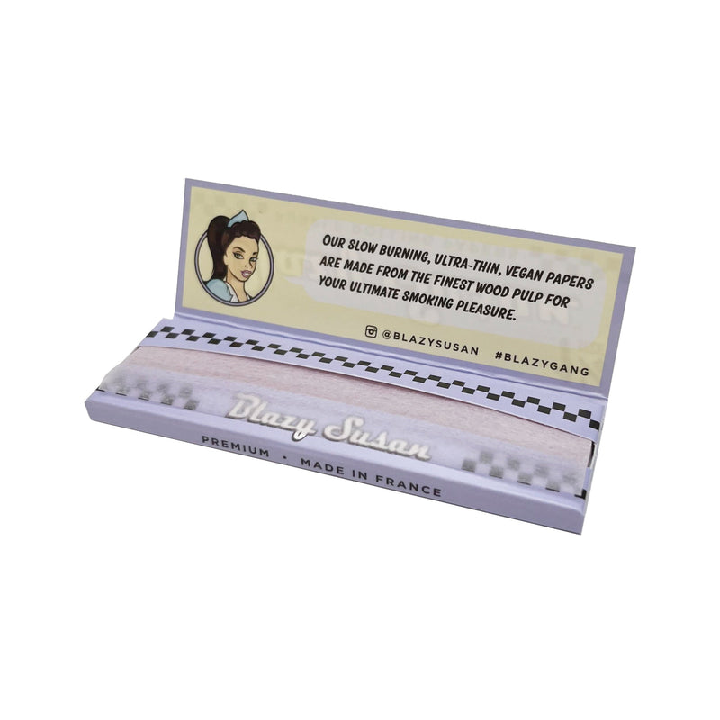 O Blazy Susan | Purple 1-1/4 Rolling paper box of 50