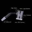 Honeybee Herb - HONEY & MILK BEVEL QUARTZ BANGER - 45° DEGREE | YL Bowl · Banger · Oil Burner Honeybee Herb