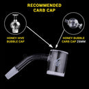 Honeybee Herb - HONEY & MILK BEVEL QUARTZ BANGER - 45° DEGREE | YL Bowl · Banger · Oil Burner Honeybee Herb