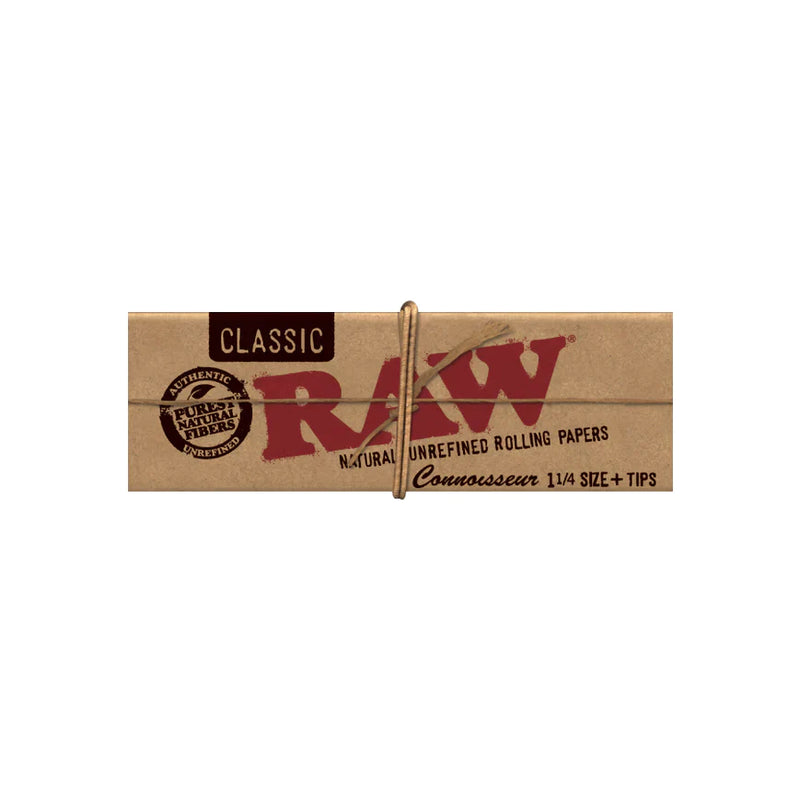 O RAW Classic Connoisseur 1¼ Rolling Paper w/Tips