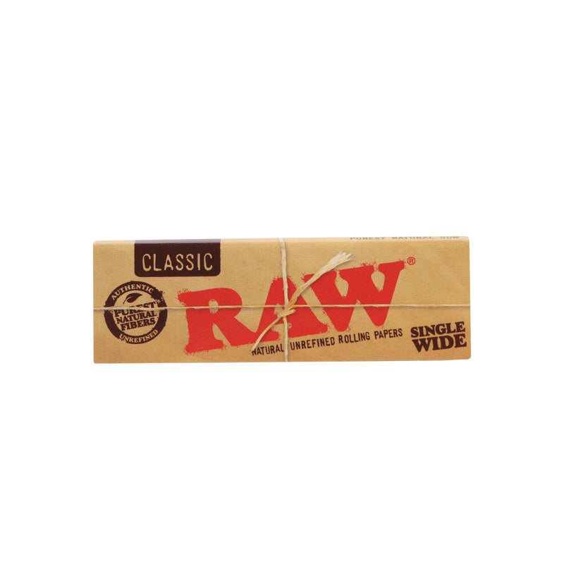 O Raw classic single wide rolling paper
