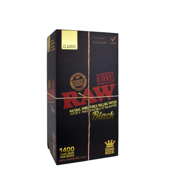 Raw Black Pre-Rolled King Size 1400 Pack
