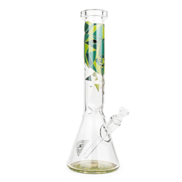 SC Red Eye Glass 15" Bear Beaker with Fillacello art