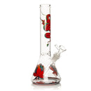 SC Red Eye Glass 12" Yin Yang Dragon Beaker Bong