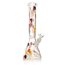 SC Red Eye Glass 15" 7mm Glow in the Dark Jellyfish Beaker Bong