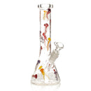 SC Red Eye Glass 10" Glow in the Dark Jellyfish Beaker Bong