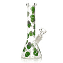SC Red Eye Glass 10" Happy Alien Glow in the Dark Beaker Bong