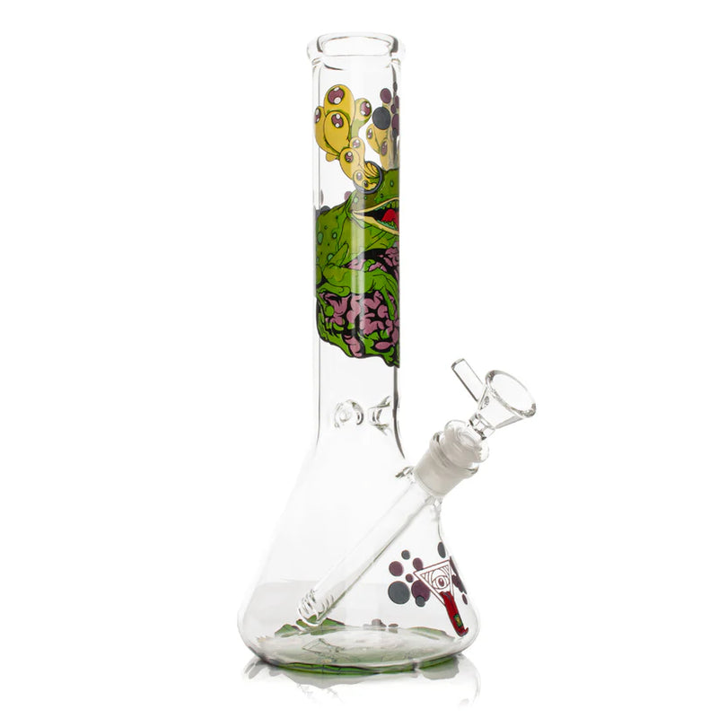 SC Red Eye Glass 12" Brain Frog Beaker Bong