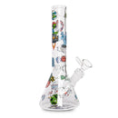 SC Red Eye Glass 10" Glow in the Dark Spaced Out Beaker Bong Glass Bong Smoking Cat Distribution Default Title
