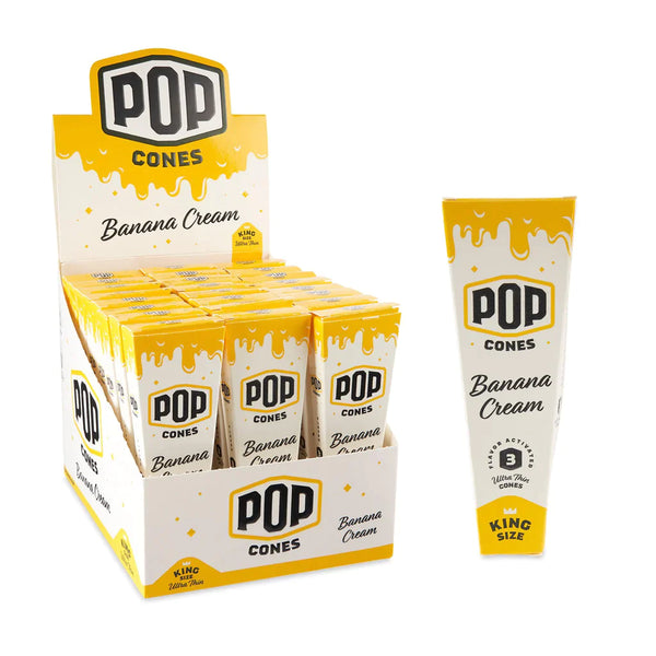 O Pop Cones | King Size Ultra Thin 3pk Cones with Flavor Tips 24ct Display