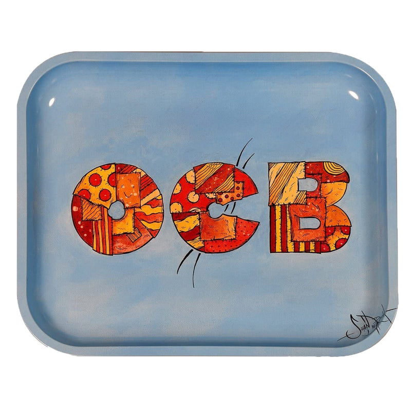 OCB Metal Rolling Tray - Patchwork Design