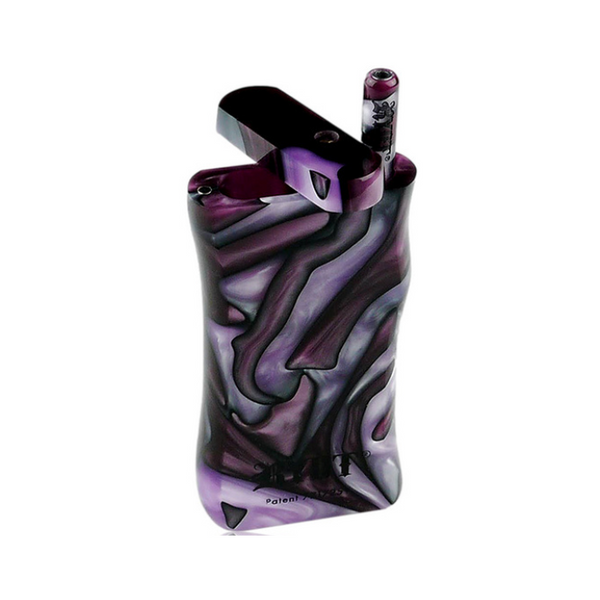 RYOT ACRYLIC DUGOUT PURPLE & WHITE  Ryot Acrylic Magnetic Dugout - Purple and White
