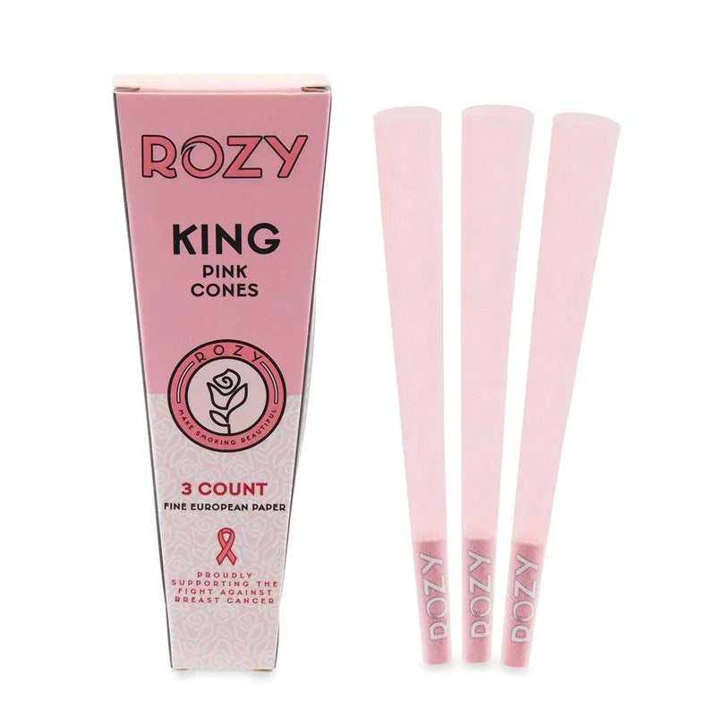 O Rozy | Pink King Size Pre-Rolled Cones 3pk – 24ct Display