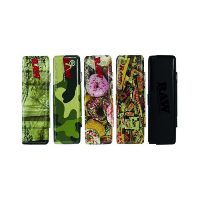 Raw King Size Rolling Paper Tin Case -30ct