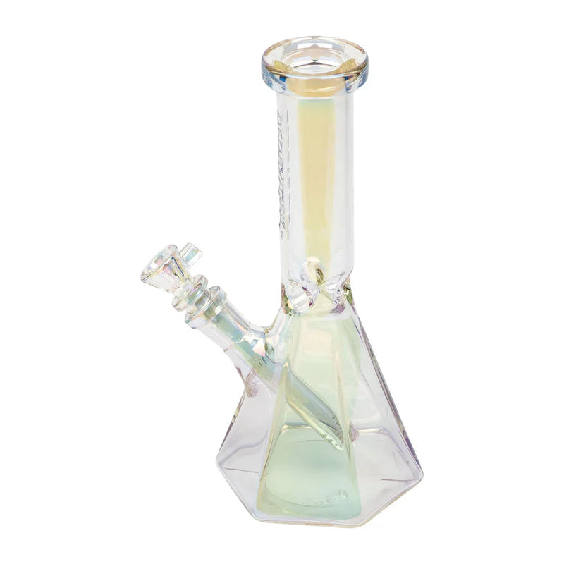 Red Eye Tek® | 10" Tall Terminator Finish Hex Base Beaker Tube Glass Bong West Coast Gifts
