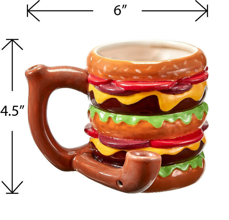 O Cheeseburger pipe mug from gifts by Fashioncraft®