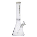 NG | 16 inch 9mm Flat Mouth Beaker [S202] Glass Bong High-End Brands Glass White