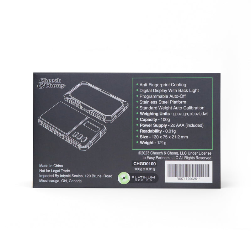 Cheech and Chong Guardian Digital Pocket Scale, 100g x 0.01g