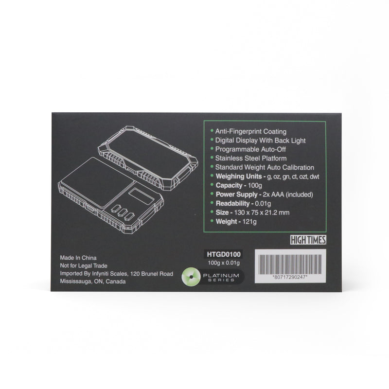 High Times Guardian Digital Pocket Scale, 100g x 0.01g