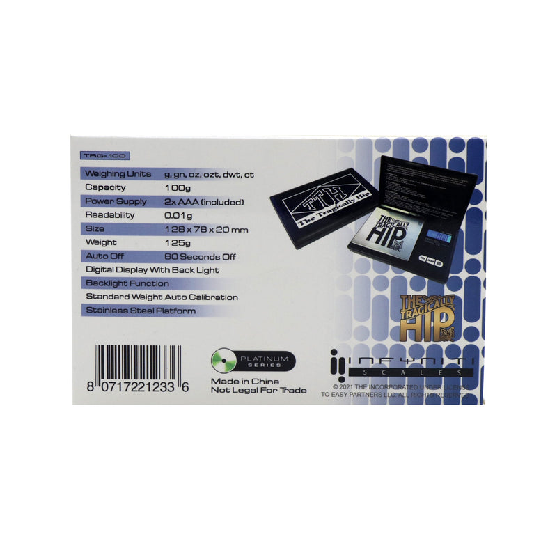 The Tragically Hip G-Force, Licensed Digital Pocket Scale, 100g x 0.01g