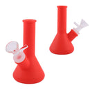 5″ Silicone Simple Style Mini Bong [SMKE-070] Resin · Silicone · Plastic Bong Canadian Distributor Red