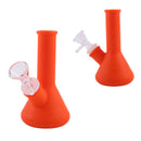 5″ Silicone Simple Style Mini Bong [SMKE-070] Resin · Silicone · Plastic Bong Canadian Distributor Orange
