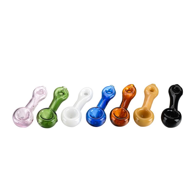 O 4" Glass Hand Pipes Box of 21 [SMKJ-105]