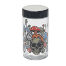 180ml Glass Storage Jar with Sticker Design – Compact & Stylish [SMKZ-145] Jar Canadian Distributor Devil's Eye
