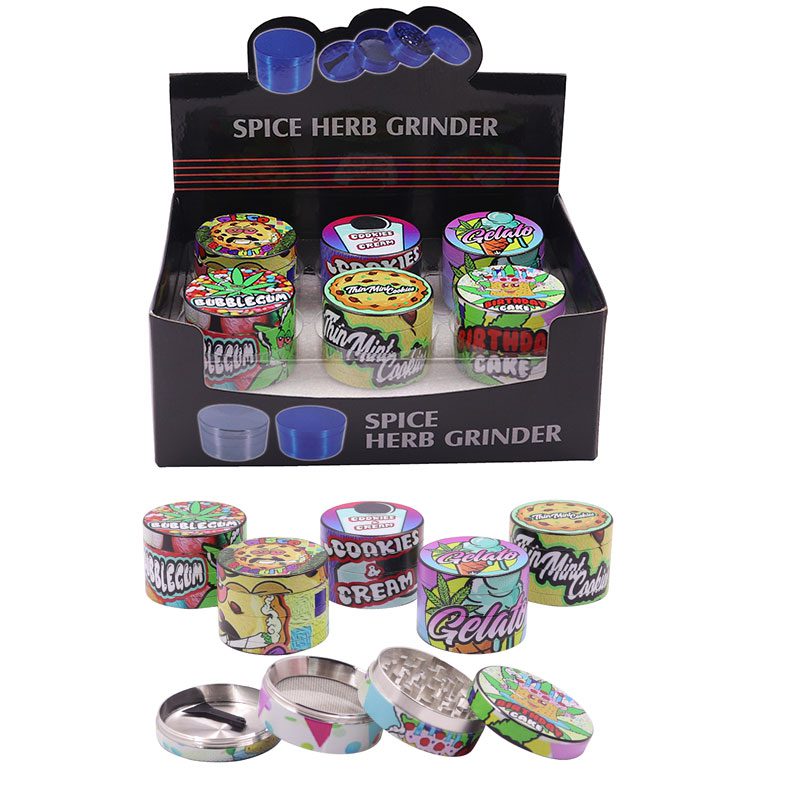 O 4 Parts 55MM Mertal Grinder – 6pcs/Display [SMKZ130]