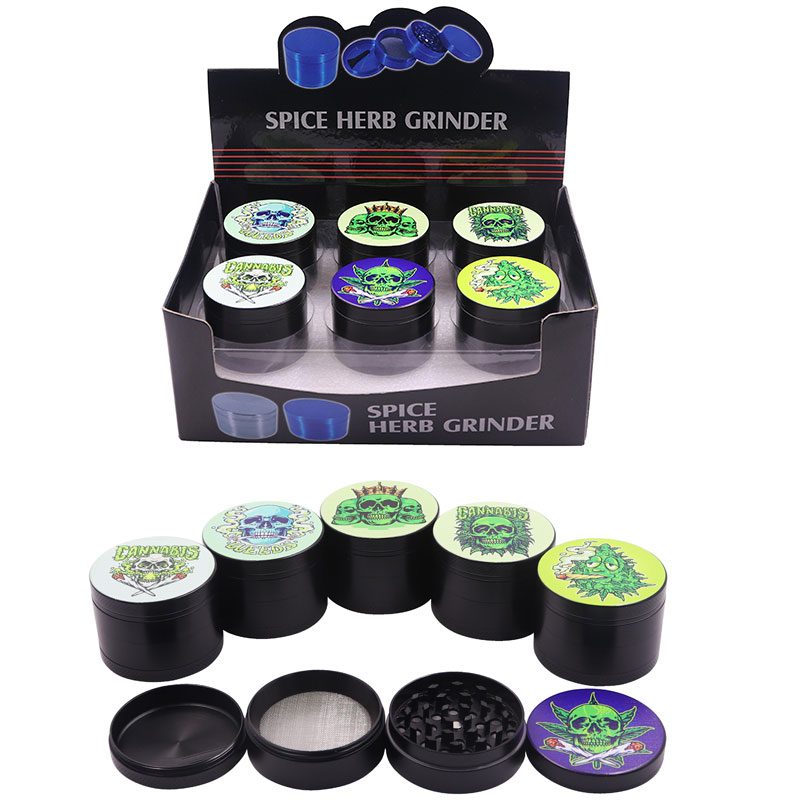 O 4 Parts 55MM Mertal Grinder – 6pcs/Display [SMKZ130]