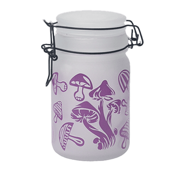 Purple Mushroom Glass Storage Jar-Multiple Sizes Available [SMKZ-142] Jar Canadian Distributor 240 ml