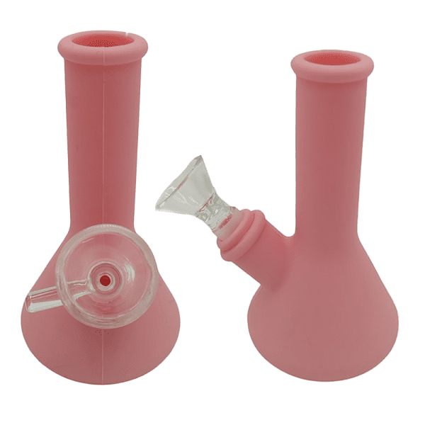 5″ Silicone Simple Style Bong [SMKZ151] Resin · Silicone · Plastic Bong Canadian Distributor Color C