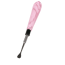 5" Busy Line Glass Handle Stainless Steel Tool [SMKZ155] Cap · Dabber · Insert · Clip · Nail Canadian Distributor Pink