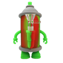 6″ Colorful Silicone Pipe with 14mm Glass Bowl [SMKZ162] Resin · Silicone · Plastic Bong Canadian Distributor Color A