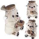 6″ Pug Silicone Water Pipe [SMKZ167] Resin · Silicone · Plastic Bong Canadian Distributor Brown