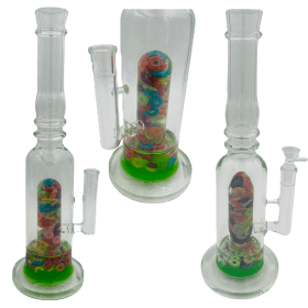 16" Assorted Center Piece Glass Waterpipe – 14mm Bowl Glass Bong Canadian Distributor Fruit Loops