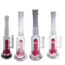 16" Assorted Center Piece Glass Waterpipe – 14mm Bowl Glass Bong Canadian Distributor Flower Red