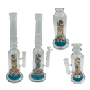 16" Assorted Center Piece Glass Waterpipe – 14mm Bowl Glass Bong Canadian Distributor Ocean Blue