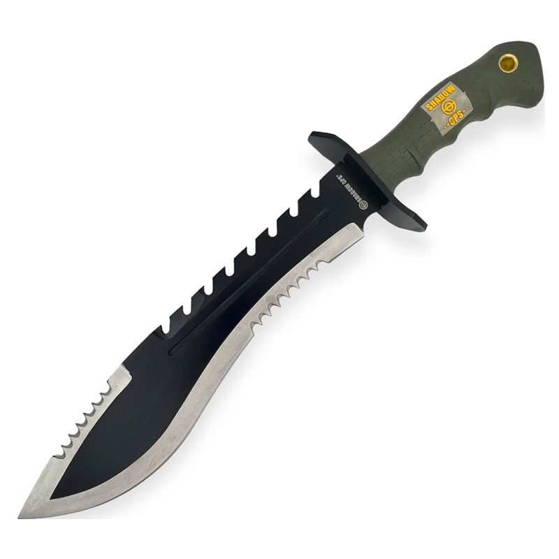 O 16" Shadow Tactical Knife Black Green Handle [SO-284]