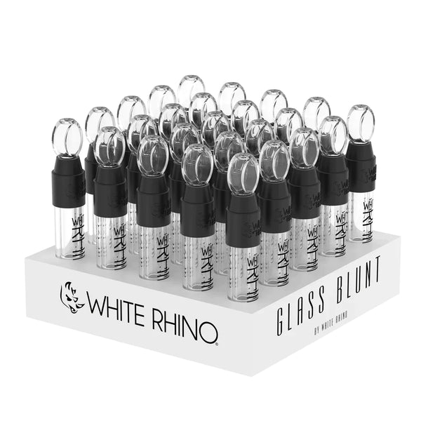 O WHITE RHINO | Glass Blunt Slider 25ct Display