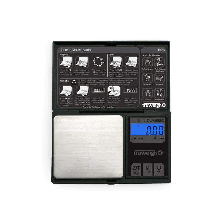 O Truweigh | Mini Classic Scale - 100g x 0.01g - Black