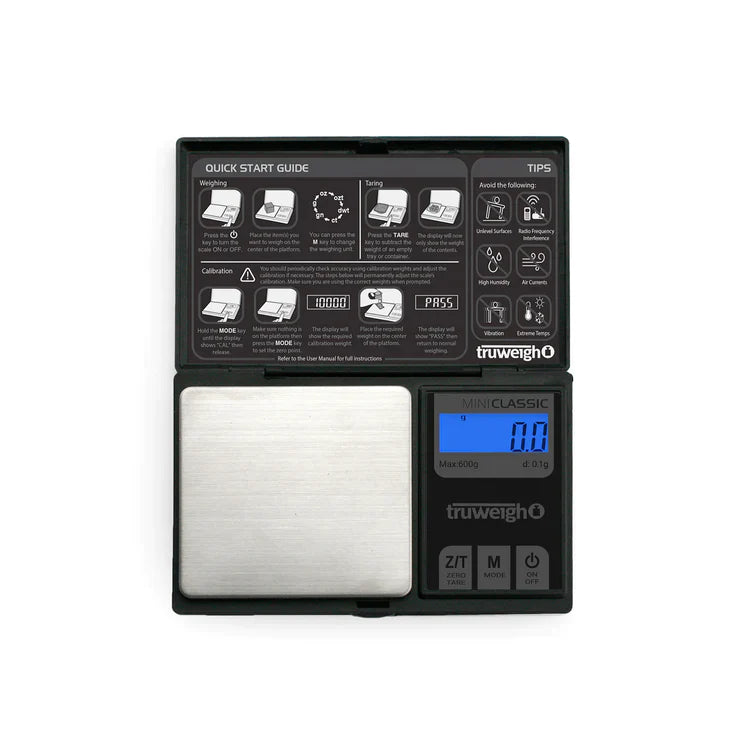 O Truweigh | Mini Classic Scale - 600g x 0.1g - Black