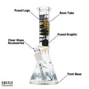 SC Castle Glassworks Schooner 14" 5mm Beaker Bong