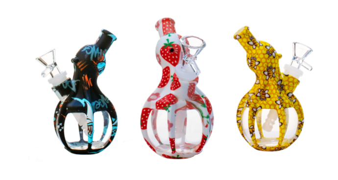 SC OG Original 5.7" Octopus Silicone Waterpipe Assorted patterns