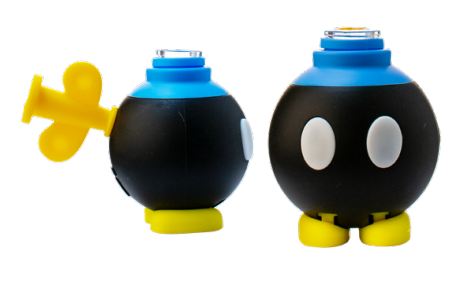 SC OG Original 4.3" Black Bomb Silicone Bubbler