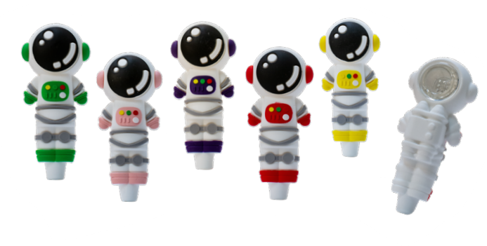 SC OG Original 4.3" Astronaut Silicone Hand Pipe Assorted Colours