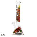 SC Castle Glassworks Serpents and Flowers 16 inch 9mm Beaker Bong