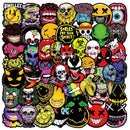 50pcs Assorted Anime Design Stickers Gadget Every Weekend Skull_Head