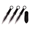 7.5″ Throwing Knives with Sheath 3 Pcs Set – Black [T004207BK] Throwing Knife Canadian Distributor