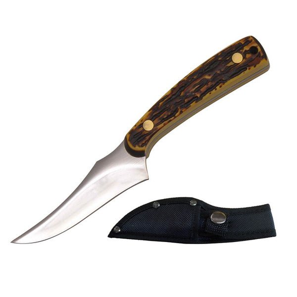 O 6 1/2″ Fixed Blade Knife with Nylon Pouch [T22099]